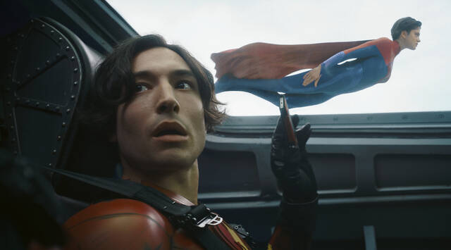 129745587_web1_129745587-73cc46b8933940859214bcf34b24afe6 
			
				                                This image released by Warner Bros. Pictures shows Ezra Miller, left, and Sasha Calle in a scene from The Flash.
                                 AP photo