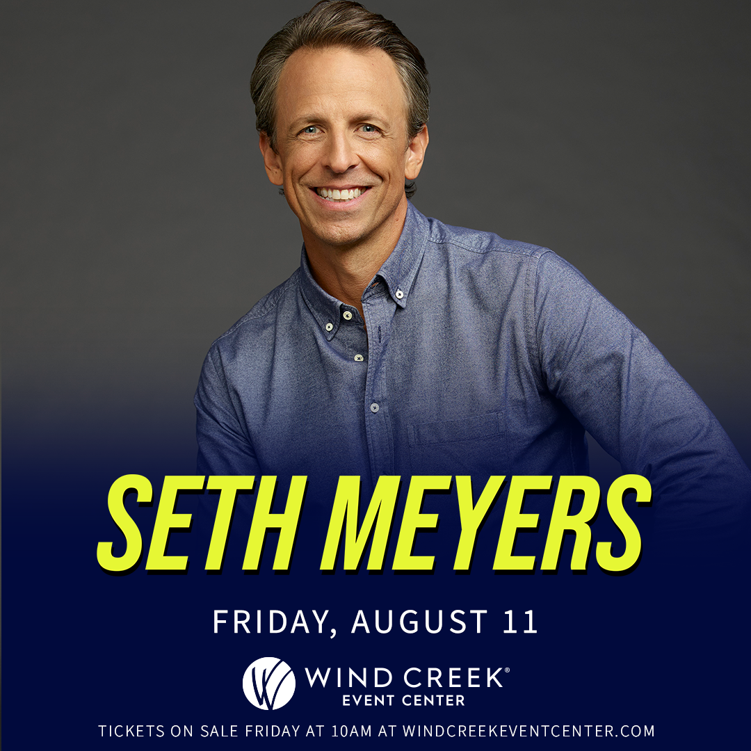 Latenight comic, Seth Meyers brings his standup tour to Bethlehem in