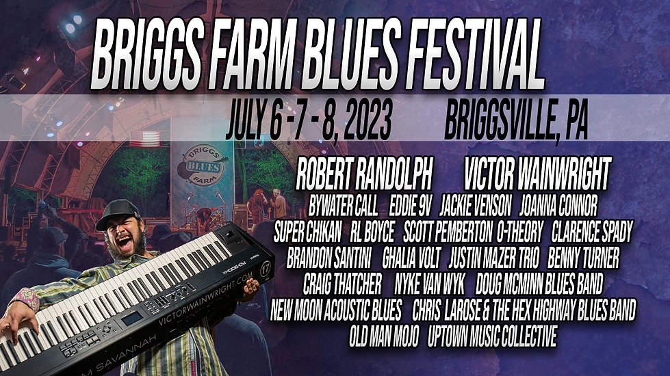 Briggs Farm Blues Festival celebrating the blues for 25 years, and