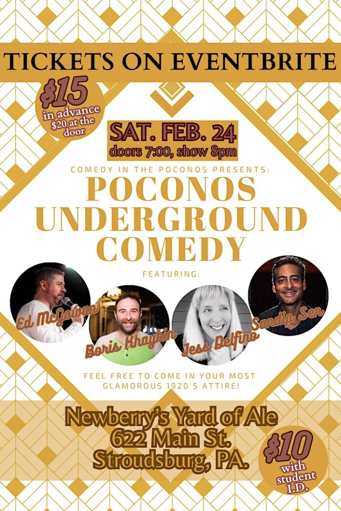 Underground Comedy Poconos Yard of Ale