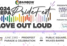 
			
				                                PrideFest returns to Love Out Loud for the annual pride parade in Downtown Wilkes-Barre on Sunday, June 23.
                                 Photo Credit — Rainbow Alliance

			
		