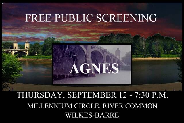 130895890_web1_AGNES-9-12-24
A free public screening of the Agnes documentary will be held outdoors on Thursday, September 12, at the Millennium Circle at River Common starting at 7:30 p.m.
<em>Photo Credit — Submitted</em>