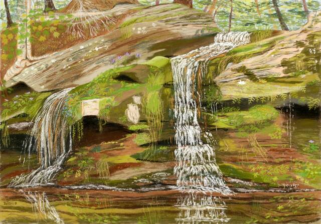 130976193_web1_Bulles---Salt-Falls-Late-Afternoon-s--1-
Local artist and resident of Honesdale, Burton Bulles uses modern realism in his landscape works, such as Salt Falls Late Afternoon pictured here.
<em>Photo Credit — Submitted</em>
