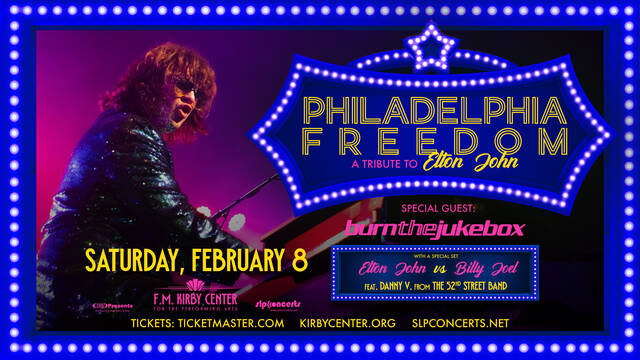 131058847_web1_PhiladelphiaFreedom_1920x1080
Philadelphia Freedom: A Tribute to Elton John will once again perform at F.M. Kirby Center on Saturday. February 8, 2025, at 8:00 p.m. with special guests, Burn the Jukebox.
<em>Photo Credit — Submitted</em>