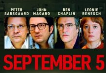 
			
				                                ”September 5” is a docudrama that retells the harrowing events that took place at the 1972 Summer Olympics from the perspective of the newsroom.
 
			
		