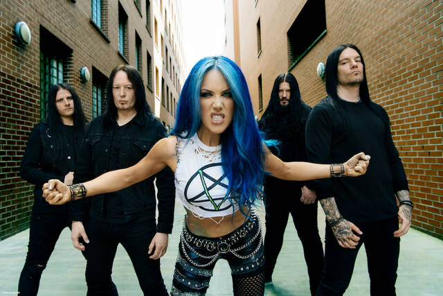 131484229_web1_arch_enemy_-_press_release_photo_pexmg1
Heavy metal band, Arch Enemy just released their twelfth studio album, Blood Dynasty.
Photo Credit — Submitted by Sherman Theater