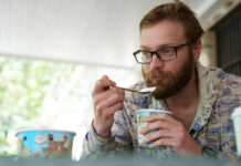 
			
				                                Appalachian Trail thru-hiker Sam Cooper, trail name Pie Top, attempts the half-gallon ice cream challenge at Pine Grove Furnace State Park n Tuesday, June 10.
                                 AP Photo

			
		