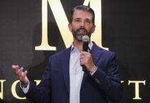 
			
				                                Donald Trump Jr. participates in the announcement of Trump Mobile, in New York’s Trump Tower, on Monday.
                                 AP Photo

			
		