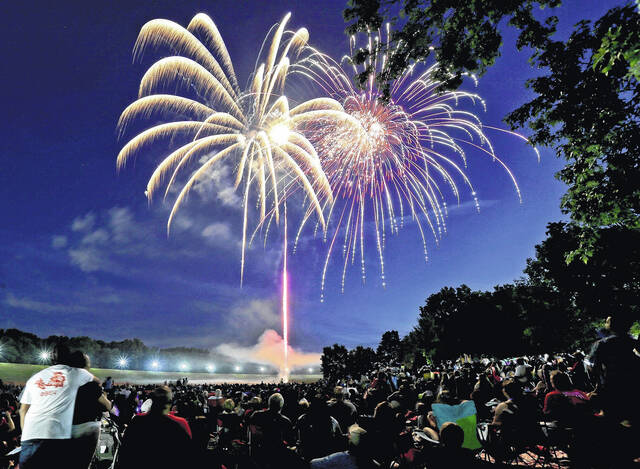 131613420_web1_fireworks1-1-
There are many legal, safe and free options to see fireworks in Wilkes-Barre for the Fourth of July, such as the citys annual celebration in Kirby Park.
Times Leader File Photo