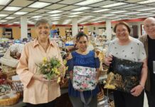 
			
				                                Flea market chairperson Nancy Verespy Forbes is holding a bouquet of flowers and, among her many helpers, Suzana Balbuena is holding a purse, Pat Baran is holiding a pillow and Paul Baran is holding a DVD. Those are just a few of the many items you’ll find at the flea market that will be held in conjunction with the annual bazaar July 17, 18 and 19 at the Parish of St. Nicholas - St. Mary in downtown Wilkes-Barre.
                                 Mary Therese Biebel | Times Leader

			
		