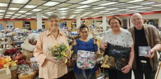 
			
				                                Flea market chairperson Nancy Verespy Forbes is holding a bouquet of flowers and, among her many helpers, Suzana Balbuena is holding a purse, Pat Baran is holiding a pillow and Paul Baran is holding a DVD. Those are just a few of the many items you’ll find at the flea market that will be held in conjunction with the annual bazaar July 17, 18 and 19 at the Parish of St. Nicholas - St. Mary in downtown Wilkes-Barre.
                                 Mary Therese Biebel | Times Leader

			
		