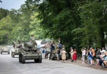 
			
				                                Spectators watch Stuart tanks in action during a previous World War II Weekend in Berwick. The Stuart Tank Memorial Association will host the eighth annual World War II Weekend July 18-20 at Test Track Park, South Eaton Street, Berwick.
                                 Stuart Tank Memorial Association Facebook Page

			
		