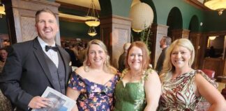 
			
				                                Looking forward to a festive evening at the ‘Around the World’ Gala are, from left, Chris Bohinski from WBRE’s PA Live!, who would be serving as emcee; Rachel Wiernusz; Osterhout Library board of directors chair Sarah Borland, Esq.; and Lindsay Griffin-Boylan.
                                 Mary Therese Biebel | Times Leader

			
		