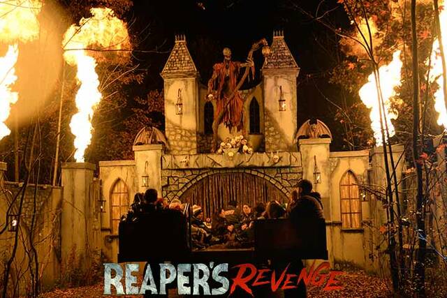 131841120_web1_Reapers01
Reapers Revenge goes all out with its decor.
Courtesy of Reaper’s Revenge