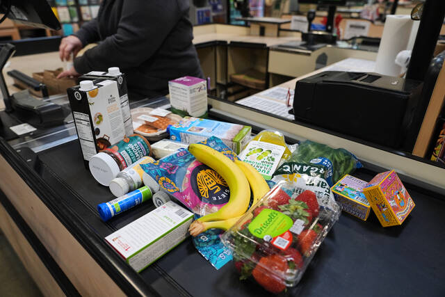 <p>A cashier scans groceries, including produce, which is covered by the USDA Supplemental Nutrition Assistance Program (SNAP), at a grocery store in Baltimore, Monday, Nov. 10.</p>
<p>AP Photo</p>