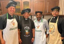 
			
				                                The Rectory, Set, Cook! 2026 winning team, also known as Team Bradford County consisted of, from left, the Rev. Dan Toomey, the Rev. Jose Kuriappilly, the Rev. Binesh Kanjirakattu and the Rev. Shinu Vazhakkoottathil. Their team raised $32,524 overall.
                                 Submitted Photo

			
		