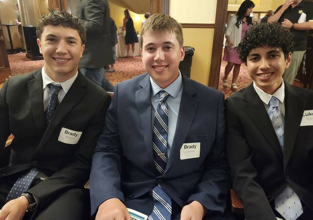 <p>Dallas High School classmates Brady McCann and Brady Ecenrode, both 17, and Luke Tellis, 16, told a reporter they found it rewarding to work with their Junior Leadership teams, which included, respectively, Fuel Our Future, Spark Squad and The River Readers.</p>
<p>Mary Therese Biebel | Times Leader</p>