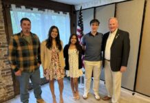 Rotary Club of Wyoming awards 3 scholarships
The Rotary Club of Wyoming recently hosted its annual student scholarship award dinner at Leggios in Dallas, recognizing three graduating seniors from Wyoming Area who have distinguished themselves through community service. Shown from left are Rotary President Nick Sobeck, scholarship recipient Abigail Francis, top scholarship recipient Stephanie Urena, scholarship recipient Joey Allegucci, and Rotary member/Program Chair John Harrington.
Submitted Photo