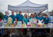 Community turns out for 28th annual Alumni Association flea market
Shown from left are: Brian Boston 24 and Joe Groblewski, Alumni Association board members; Ed Hennigan 95, co-chair Flea Market & Collectible Show; Sandy Cumberland 05, Alumni Association board member; Bonnie Lauer 87, director of alumni relations; Michele Garrison 02, Alumni Association board member; Lea Chocolas 16, alumni engagement & communications technician; Jennifer Pawlowski 88, co-chair Flea Market & Collectible Show.
Submitted Photo